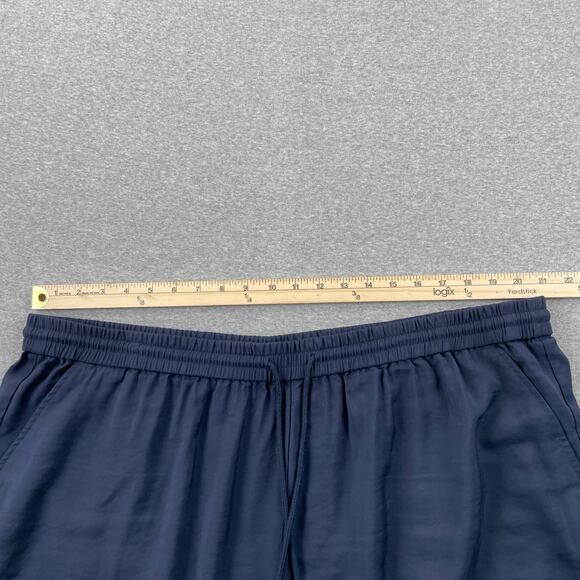 Nordstrom Drawstring Waist Shorts Womens 2X Navy Blue Pull On 6" Stretch Waist - Picture 4 of 11